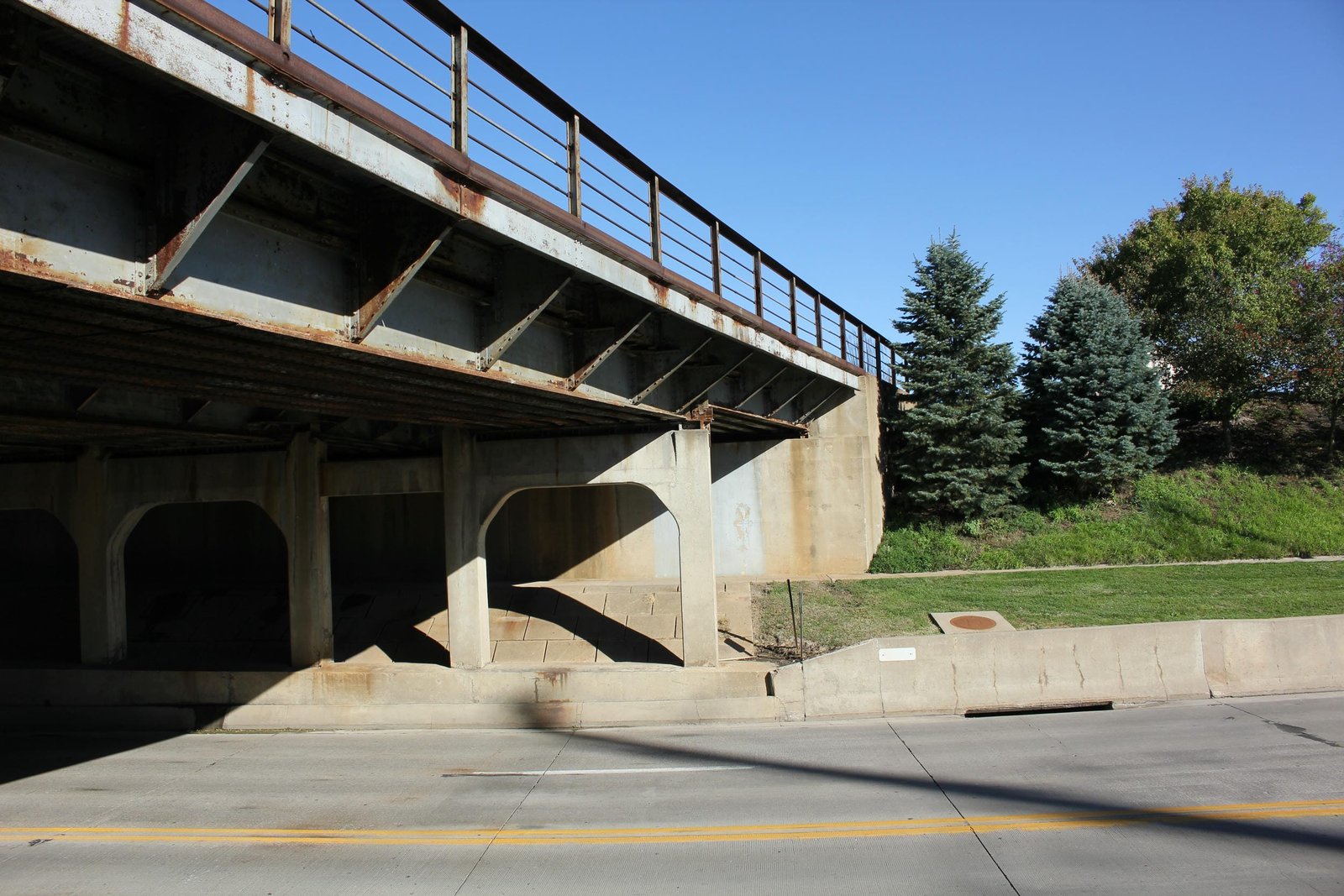 Looking east